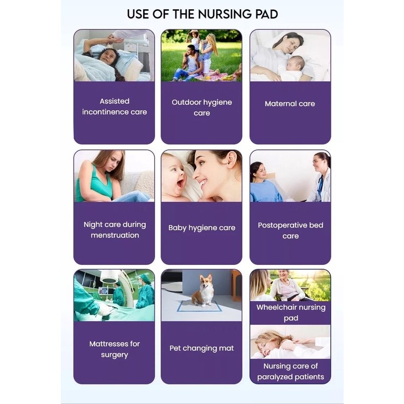 (SG) Economical Adult and baby Nursing Disposable Underpad / Underpads Bed Liners / Incontinence Bed Pad