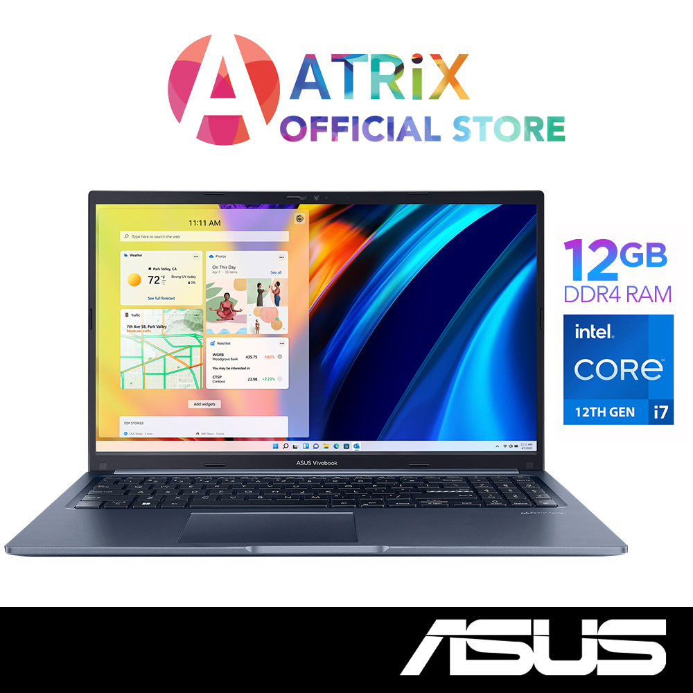 【Express Delivery】ASUS Vivobook 15 | X1502ZA-BQ274W | 15.6&quot; FHD (1920x1080) | i7-1260P | 12GB RAM | 512GB SSD | 2Y