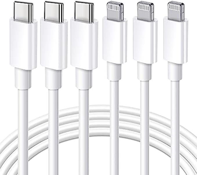 [Apple MFi Certified] USB C to Lightning Cable 3Pack 10FT iPhone Fast Charger Cable Type C Charging Cord Compatible with iPhone 13 13 Pro Max 12 12 Pro Max 11 XS XR X 8 iPad,White