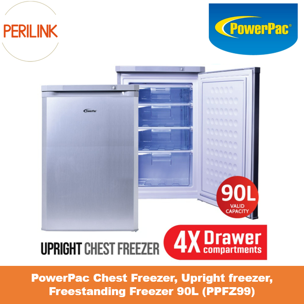 PowerPac Chest Freezer, Upright freezer, Freestanding Freezer 90L (PPFZ99)